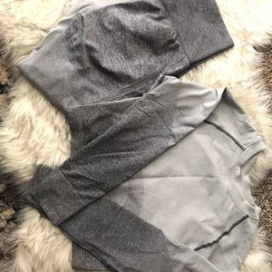 Seamless Fitness Set - Cropped Top and Leggings